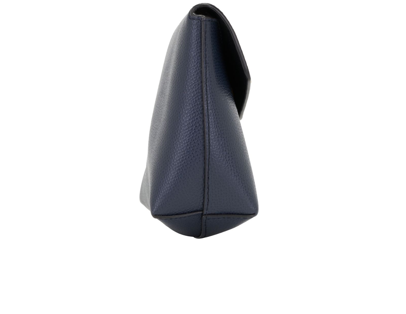 Mulberry Darley Cosmetic Pouch, &pound;175, Accessories, Navy, Leather, Side view